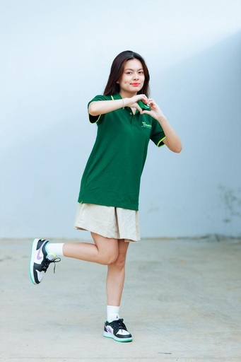Áo chính khóa nữ Bamboo trung học 2026