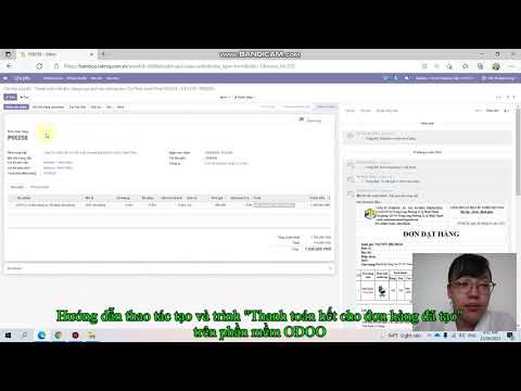 Hướng dẫn thao tác tạo và trình thanh toán hết đơn hàng trên phần mềm odoo